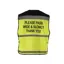 Equisafety Hi Viz Air Waist Coat Please Pass Wide and Slow Yellow